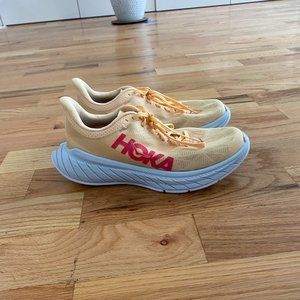 HOKA Carbon X 2 Road-Running Shoes - Women's Impala/Paradise Pink 9.5